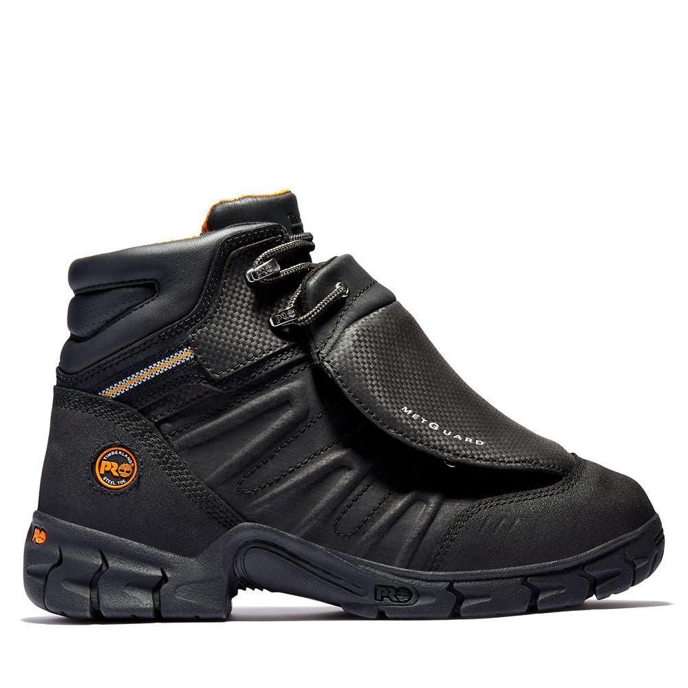 Timberland Μποτακια Εργασίας Ανδρικα Μαυρα - Pro® Excave 6" Met Guard Steel Toe - Greece 5206147-UJ